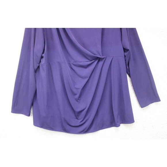 Lane Bryant Long Sleeve Silky Tunic-Size 26/28-Office - Picture 3 of 9